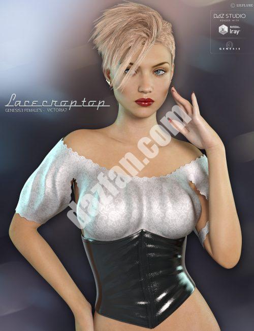 [daz服装] 蕾丝露脐上衣创世纪3女性-DAZ爱好者