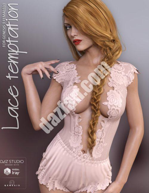 [daz服装] 创世纪3女性的蕾丝诱惑-DAZ爱好者
