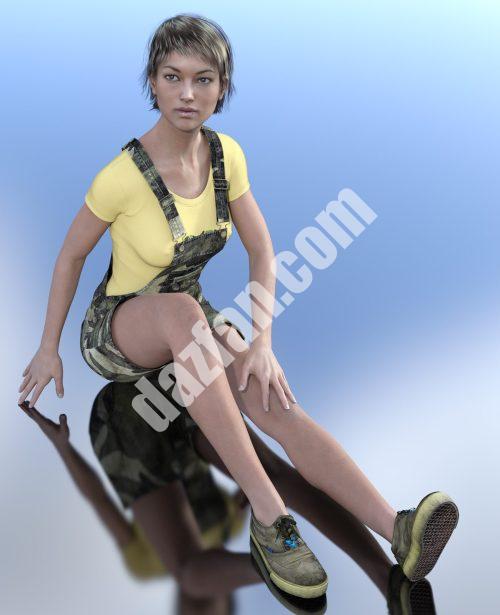 [daz服装] G3F休闲套装-DAZ爱好者