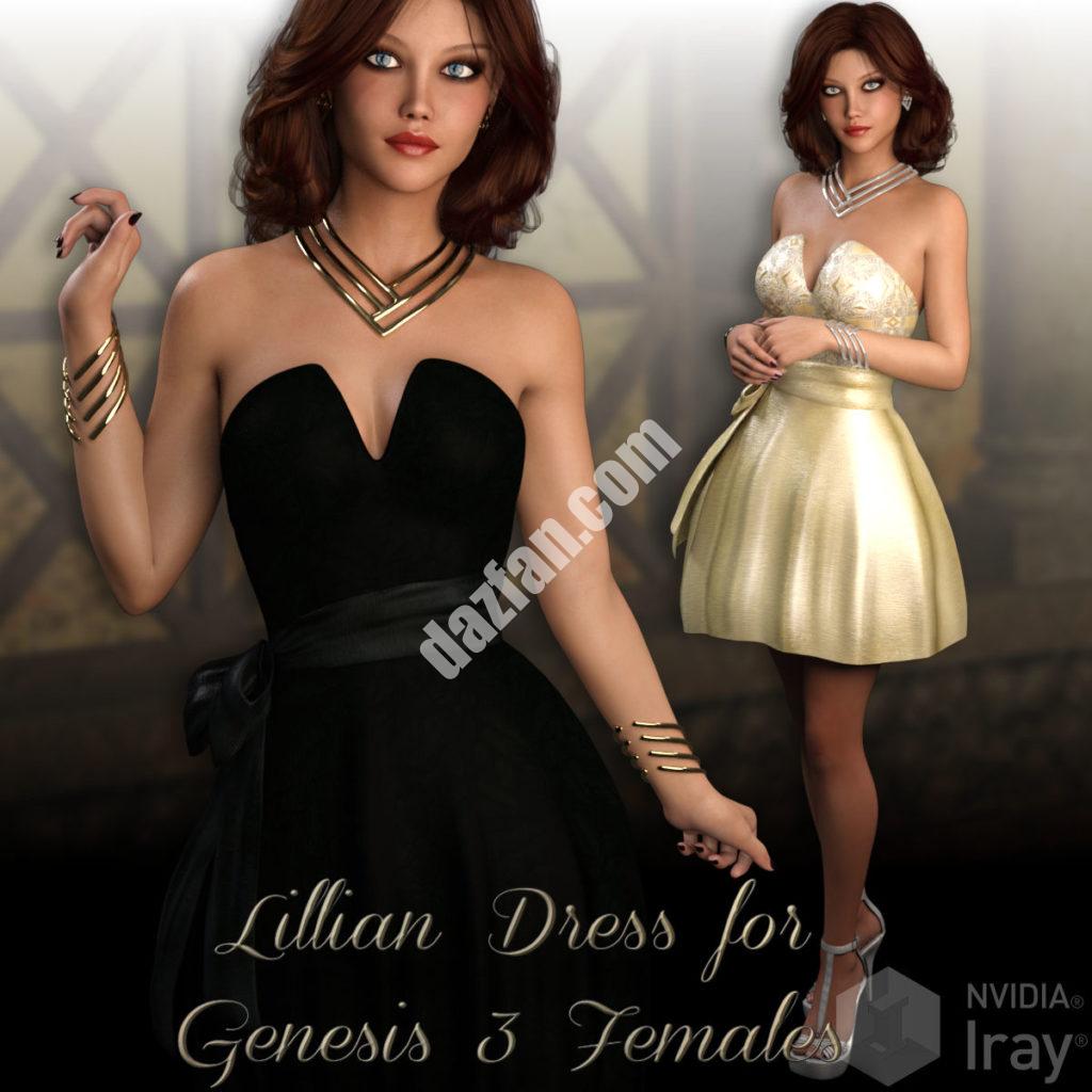 [daz服装] 莉莉安的服装创世纪3女-DAZ爱好者