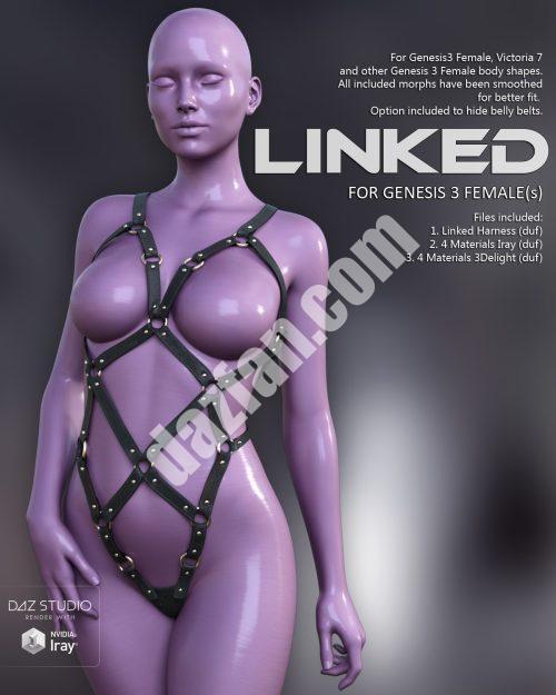 [daz服装] 为创世纪3雌性相连-DAZ爱好者