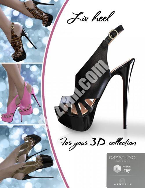[daz服装] 丽芙创世纪3女款高跟鞋-DAZ爱好者