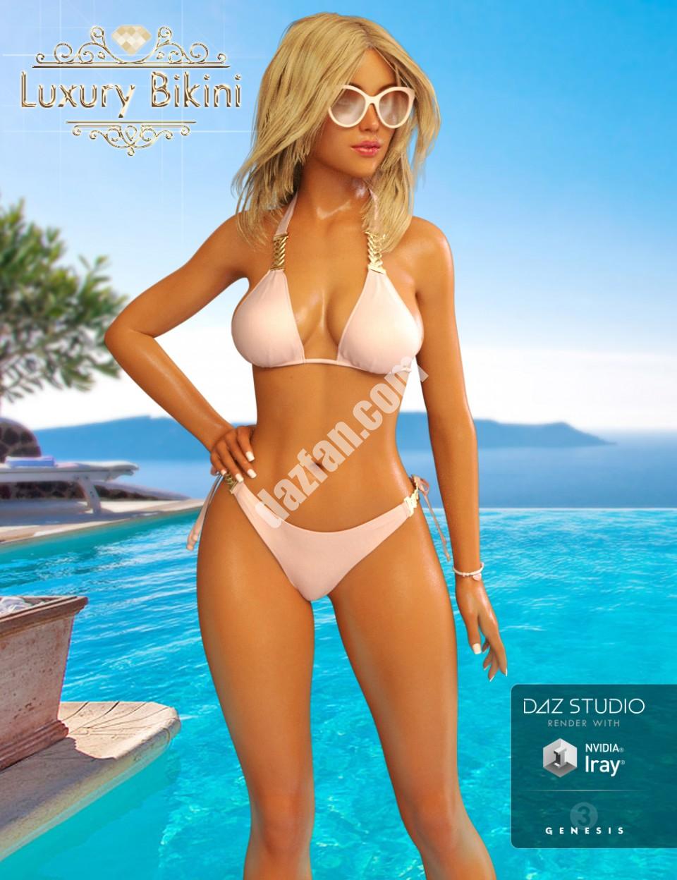 [daz服装] 创世纪3女性奢华比基尼-DAZ爱好者