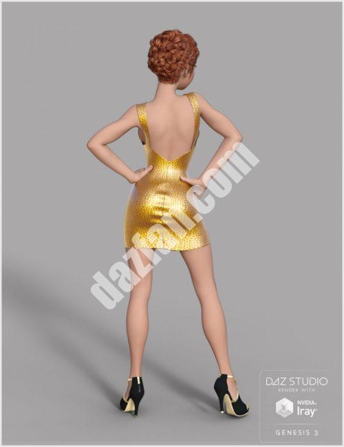 [daz服装] 创世纪2和3女性的月亮裙-DAZ爱好者