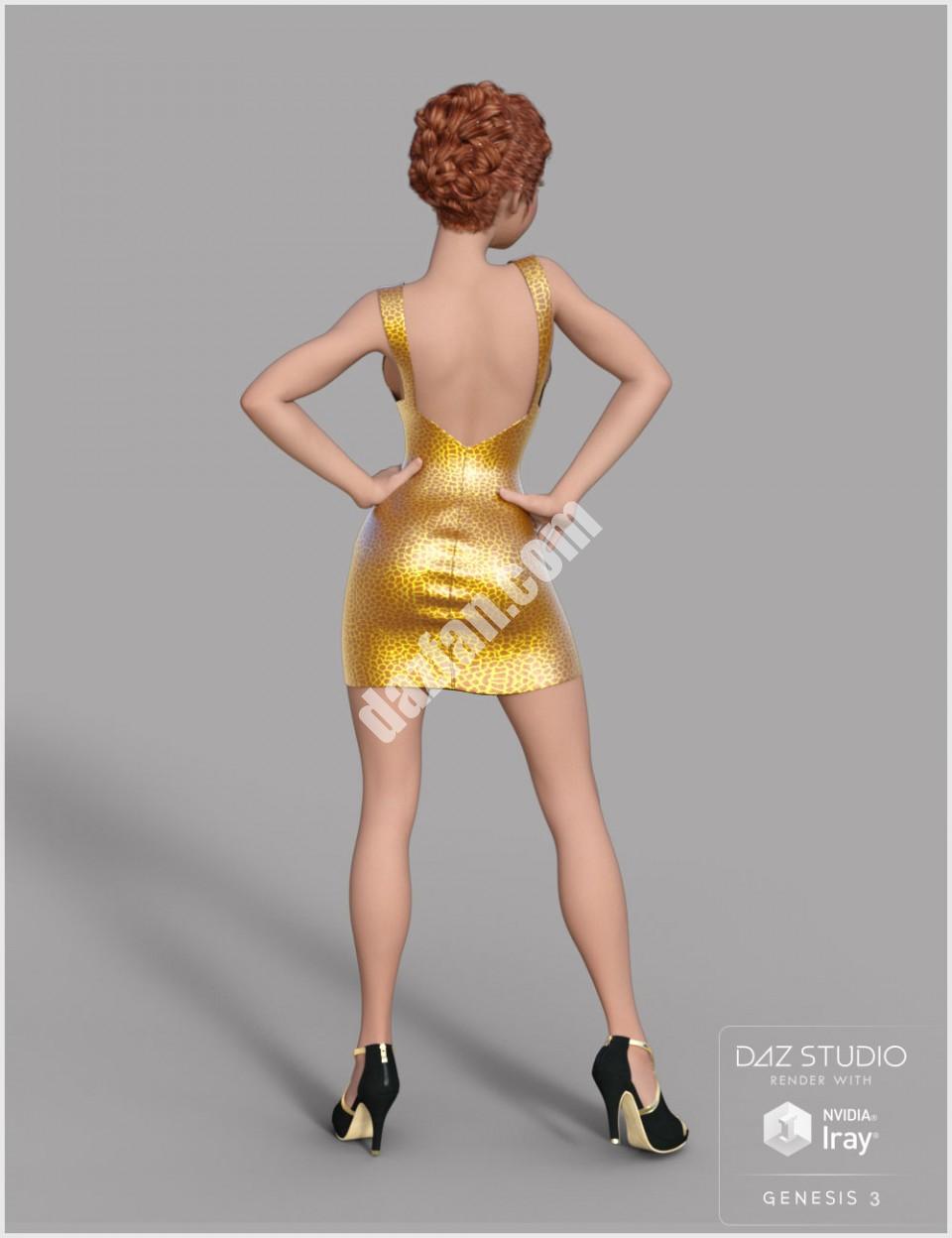 [daz服装] 创世纪2和3女性的月亮裙-DAZ爱好者