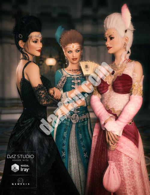 [daz服装] 创世纪3女性的变形幻想服装-DAZ爱好者