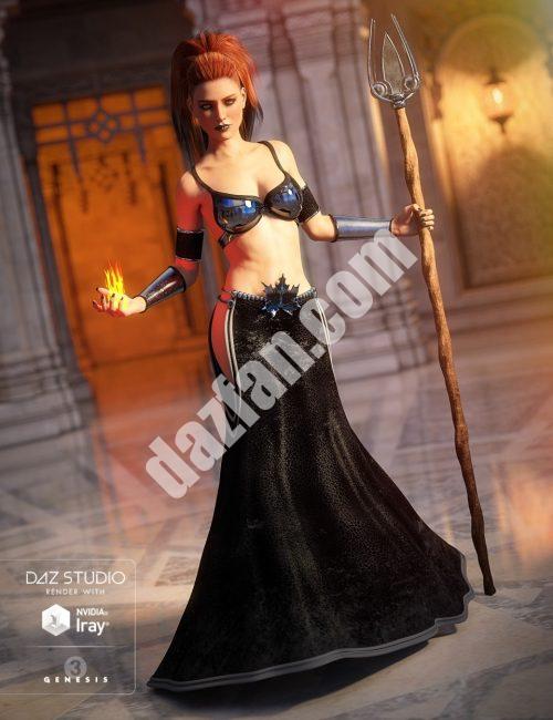 [daz服装] 创世纪3女神秘法师-DAZ爱好者