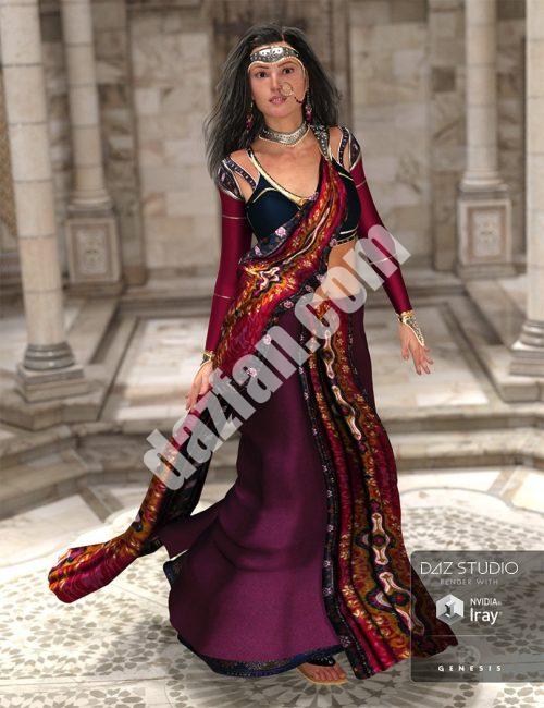[daz服装] 《创世纪2》女性和《创世纪3》女性的新印度服装-DAZ爱好者