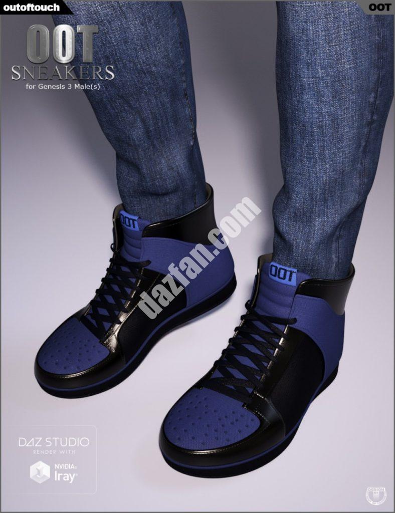 [daz服装] 创世纪3男款OOT运动鞋-DAZ爱好者
