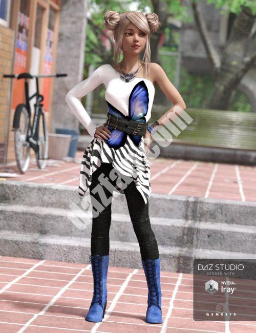 [daz服装] 创世纪3中女性的露肩装-DAZ爱好者