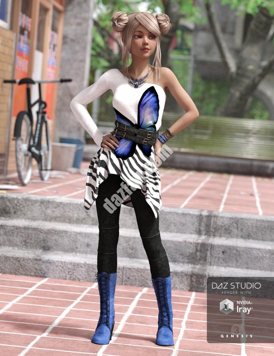 [daz服装] 创世纪3中女性的露肩装-DAZ爱好者