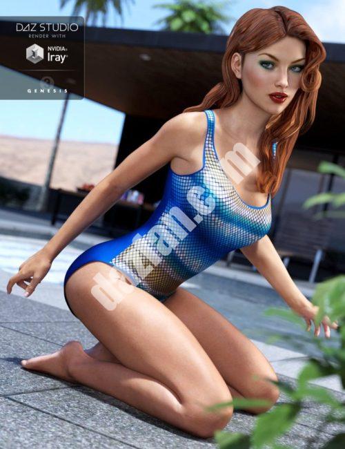 [daz服装] 《创世纪3》女式泳衣-DAZ爱好者