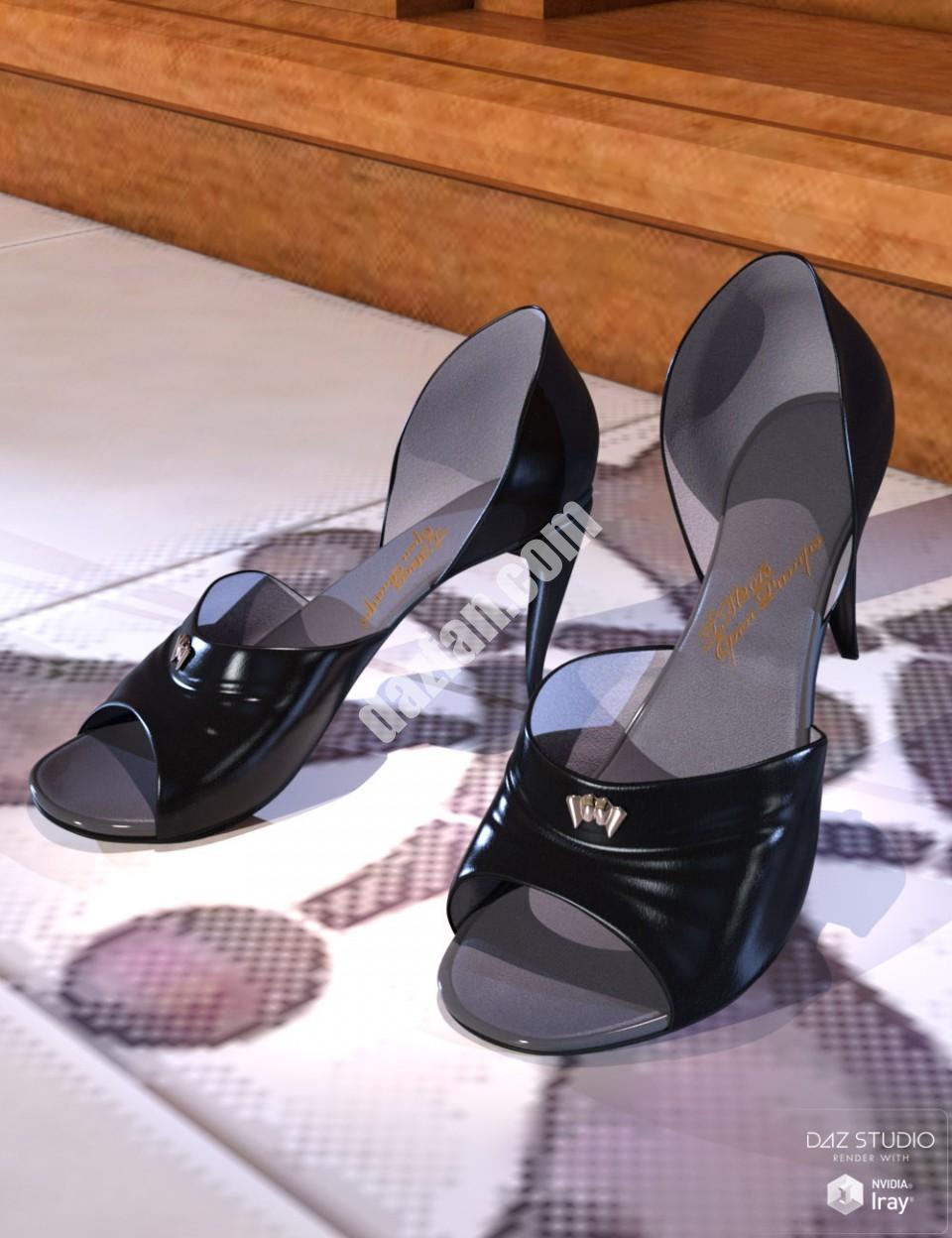 [daz服装] 创世纪3号女性的开放式泵-DAZ爱好者