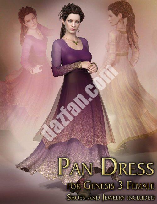 [daz服装] 创世纪3女性的潘裙-DAZ爱好者