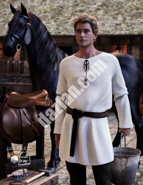 [daz服装] 《创世纪3》中的农民服装-DAZ爱好者