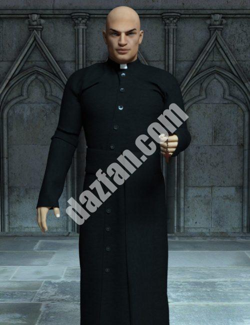 [daz服装] 创世纪3男祭司服装-DAZ爱好者