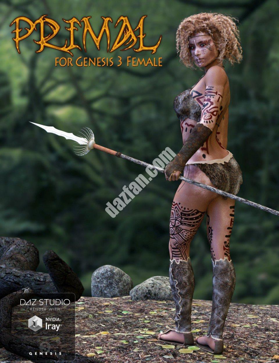 [daz服装] 创世纪3中女性的原始服装-DAZ爱好者