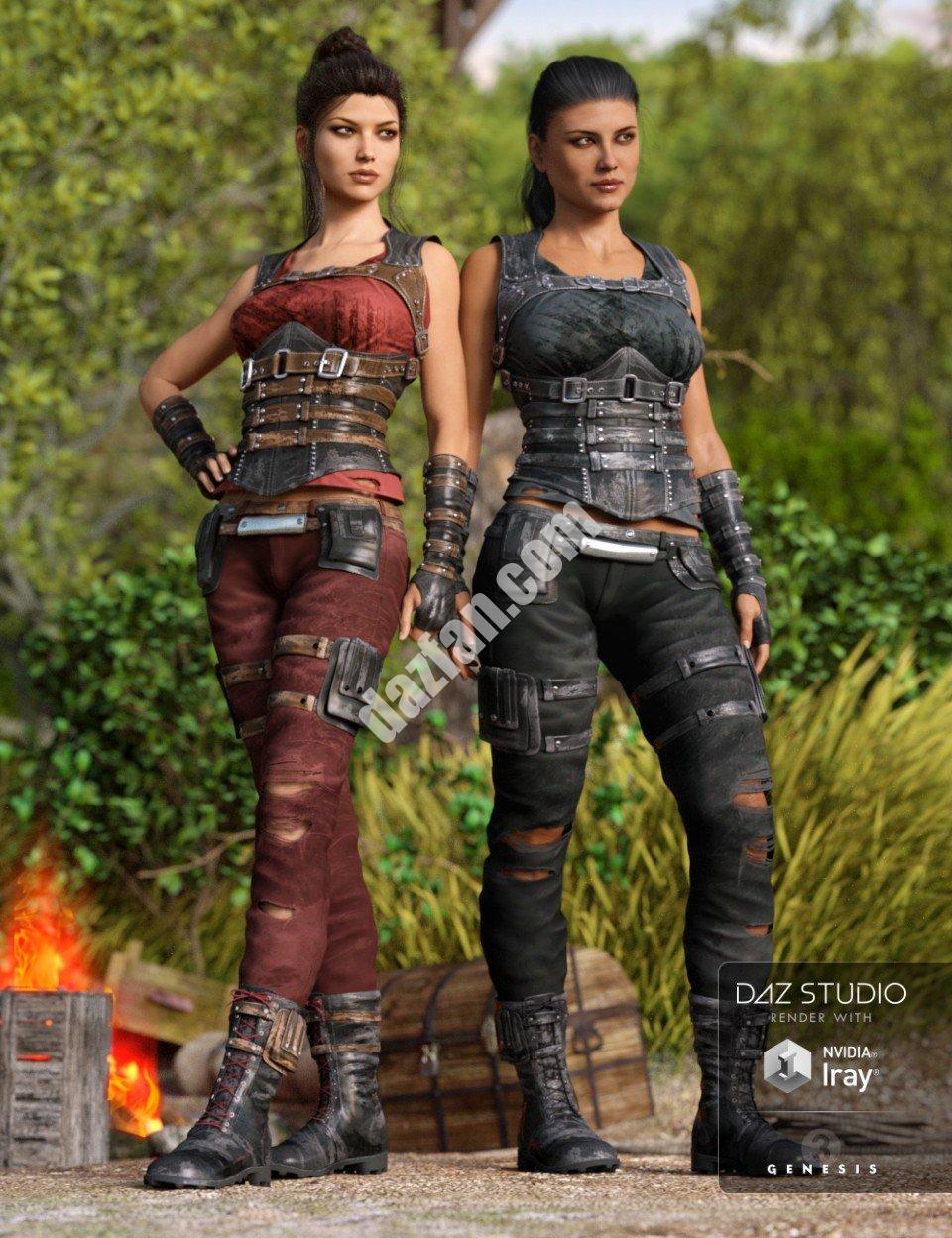 [daz服装] 无情雇佣兵的装备纹理-DAZ爱好者