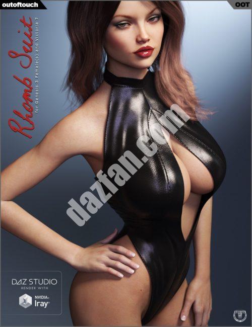 [daz服装] 《创世纪3》女性菱形套装-DAZ爱好者