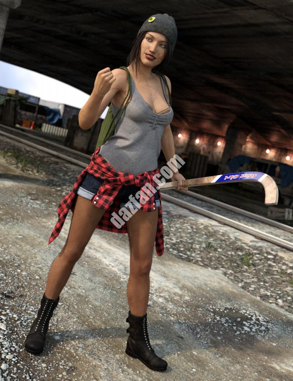 [daz服装] Riot Girl(创世纪3女)-DAZ爱好者