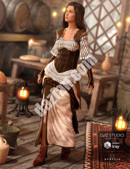 [daz服装] 创世纪3女版的Rivetina Steampunk-DAZ爱好者