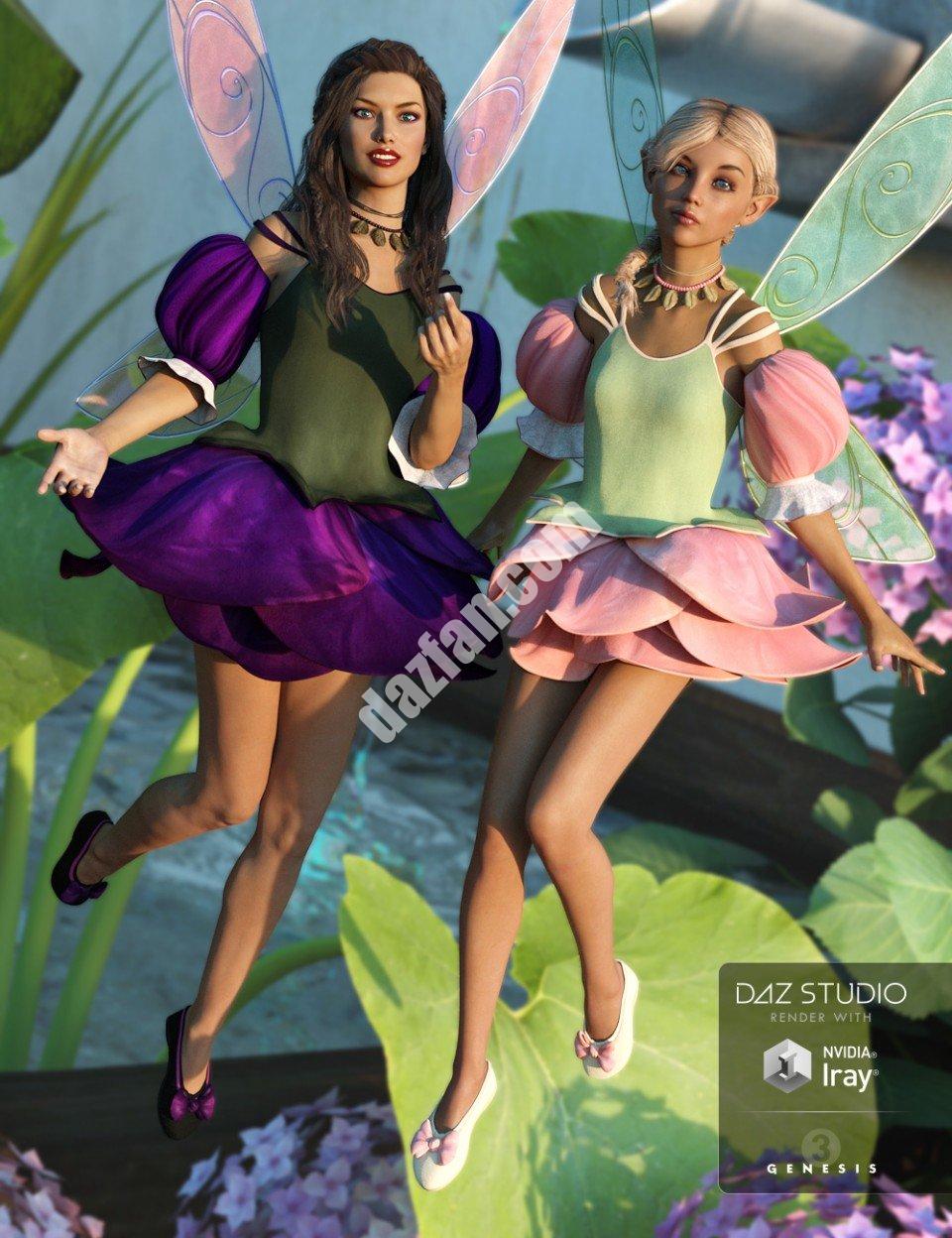 [daz服装] 玫瑰仙女纹理-DAZ爱好者