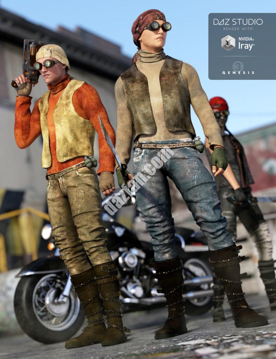 [daz服装] 粗骑士男性肌理-DAZ爱好者