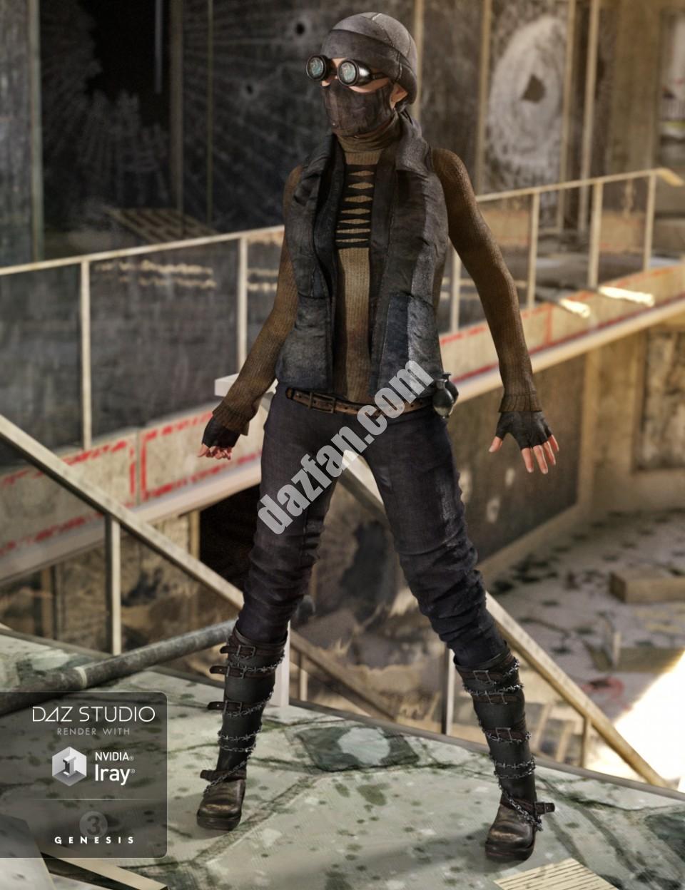 [daz服装] 《创世纪3》女战士-DAZ爱好者