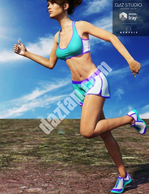 [daz服装] 创世纪3女性跑步装备-DAZ爱好者