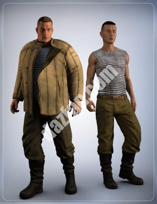 [daz服装] 创世纪3男性的俄罗斯服装-DAZ爱好者