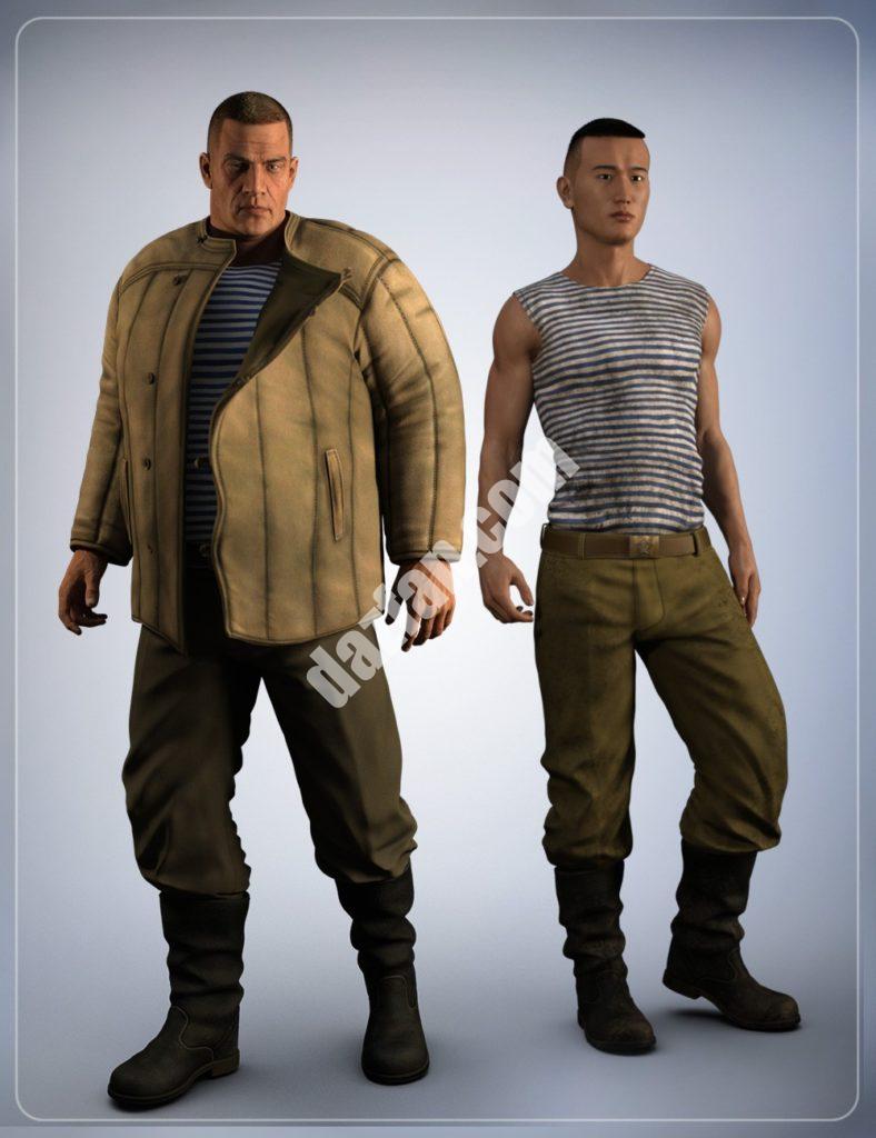 [daz服装] 创世纪3男性的俄罗斯服装-DAZ爱好者