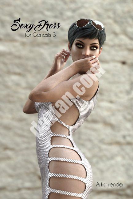 [daz服装] SP_Sexy_Dress for G3-DAZ爱好者