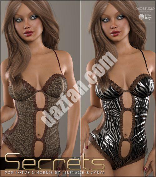 [daz服装] 内衣莲花的秘密-DAZ爱好者