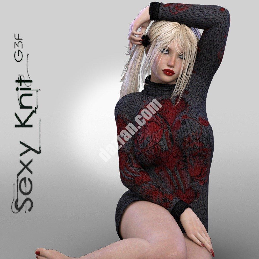 [daz服装] 性感针织G3F-DAZ爱好者