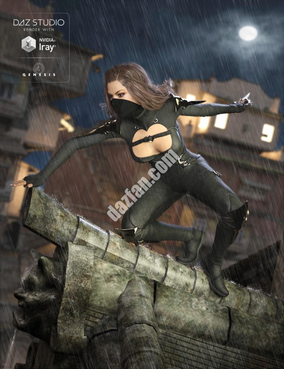 [daz服装] 创世纪3女性的影子服装-DAZ爱好者