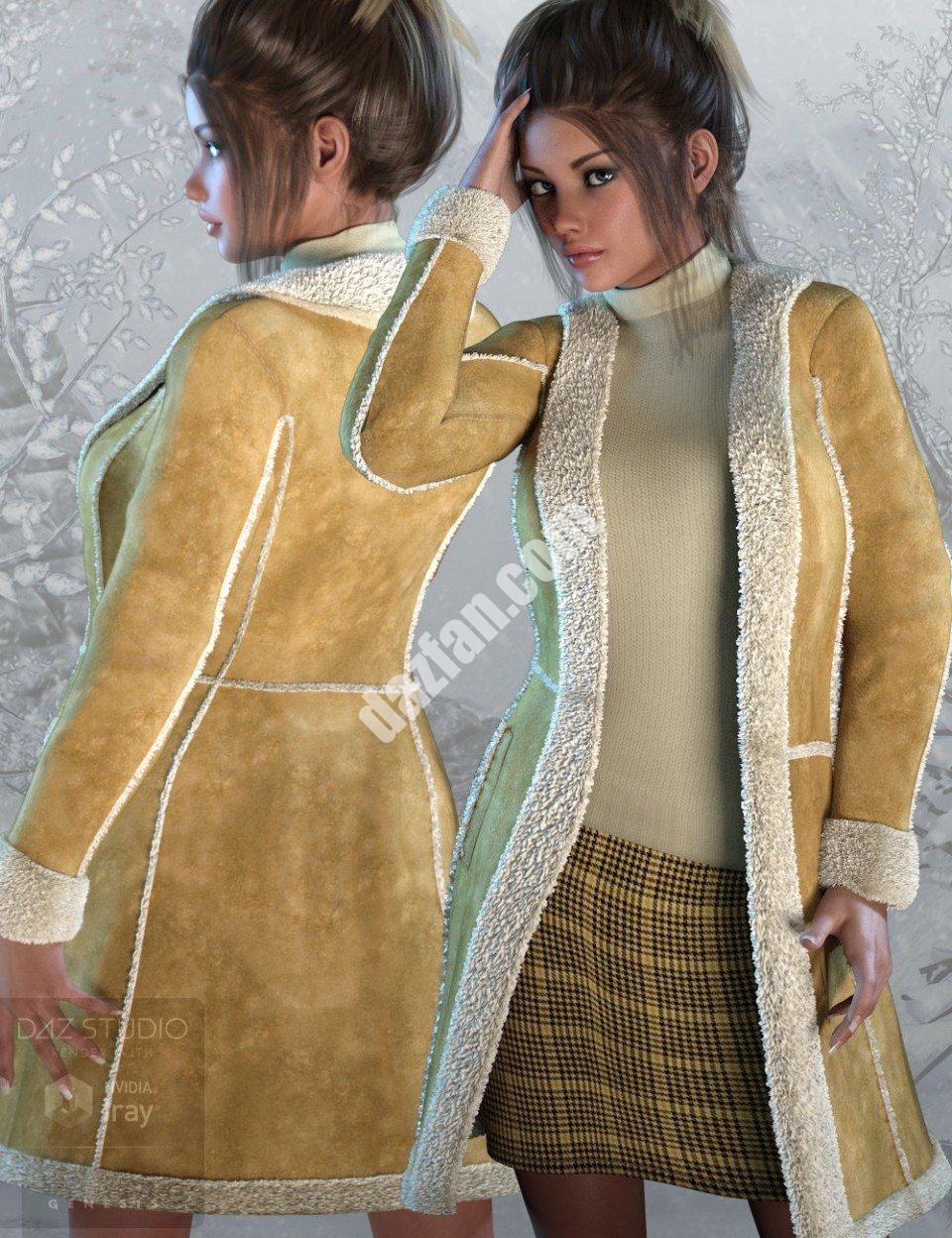 [daz服装] 《创世纪3》女性羊毛套装-DAZ爱好者