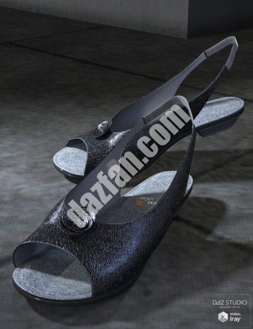[daz服装] 创世纪3女式露跟鞋-DAZ爱好者