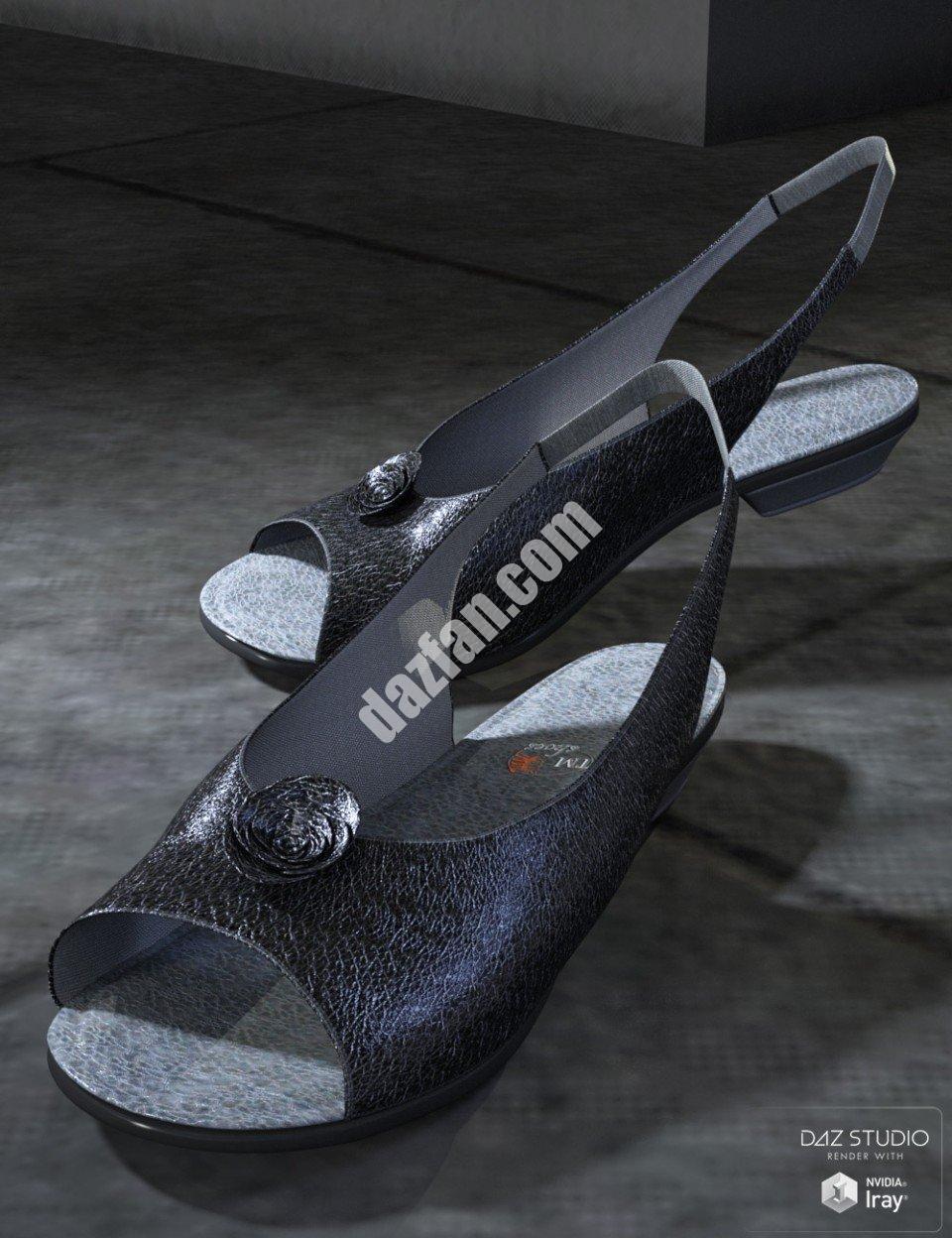 [daz服装] 创世纪3女式露跟鞋-DAZ爱好者
