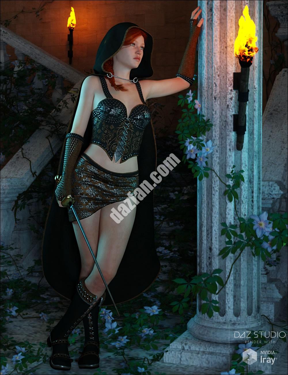 [daz服装] 《Fantasy Thief》的潜行-DAZ爱好者