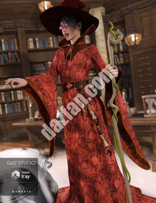 [daz服装] 创世纪3女巫师-DAZ爱好者