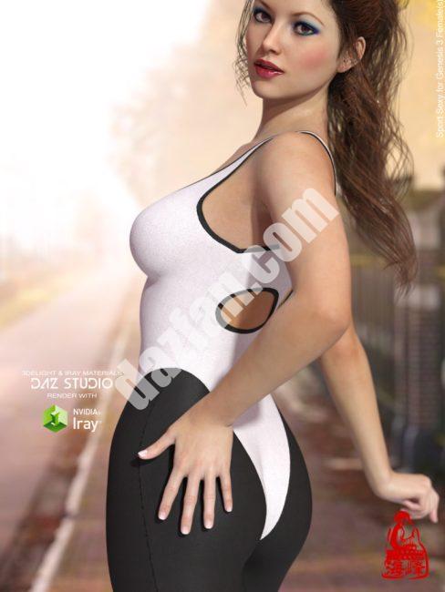 [daz服装] 运动性感创世纪3女性(s)-DAZ爱好者