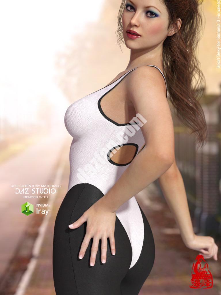 [daz服装] 运动性感创世纪3女性(s)-DAZ爱好者