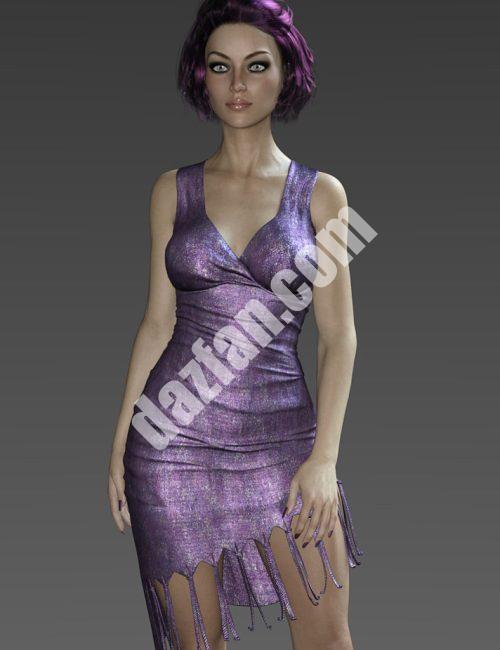 [daz服装] 风暴流苏裙的G3F-DAZ爱好者