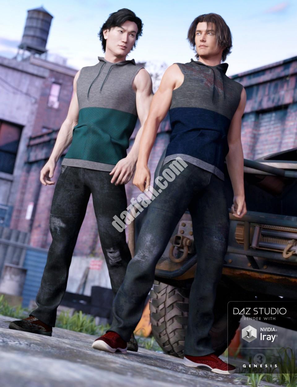 [daz服装] 街头信誉的服装纹理-DAZ爱好者