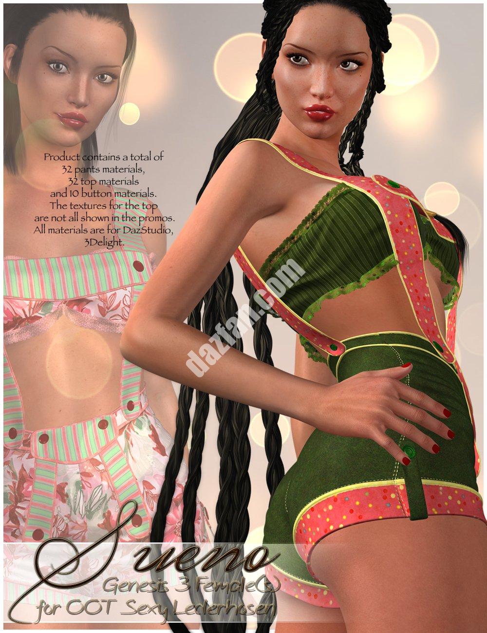 [daz服装] Sueno为OOT性感皮裤G3F-DAZ爱好者