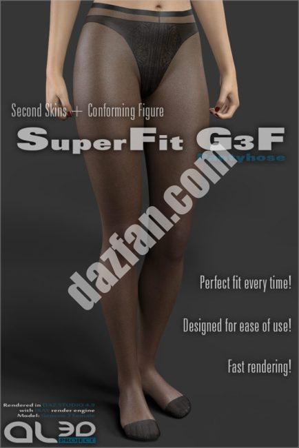 [daz服装] SuperFit G3F连裤袜-DAZ爱好者
