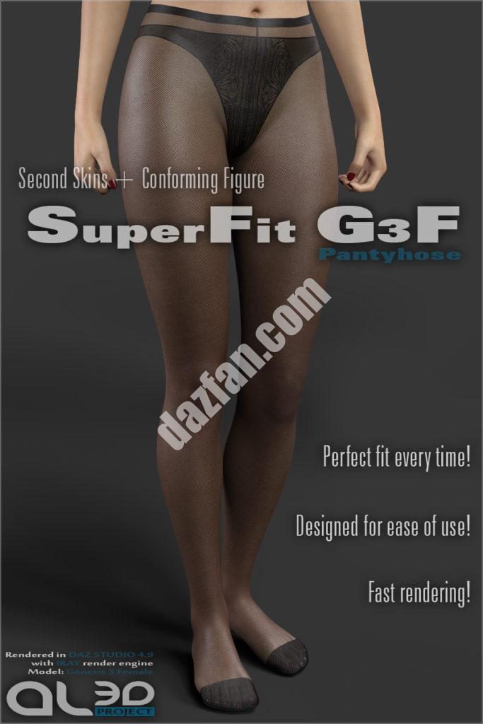 [daz服装] SuperFit G3F连裤袜-DAZ爱好者