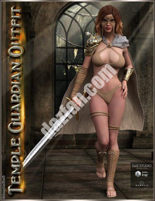 [daz服装] 《创世纪3》女性守护者服装和配件-DAZ爱好者