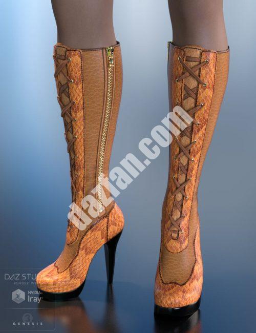 [daz服装] 泰莎靴子创世纪3女(s)-DAZ爱好者