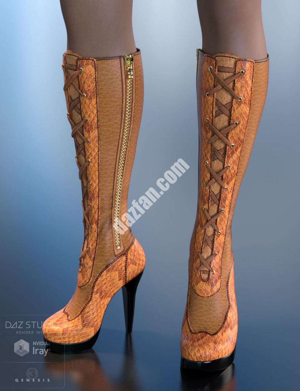 [daz服装] 泰莎靴子创世纪3女(s)-DAZ爱好者